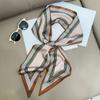 Vintage Horse Print Long Hair Band Ribbon For Women Silk Hair Accessories  Trend Girl Bow Scarf Headband Hair Tie