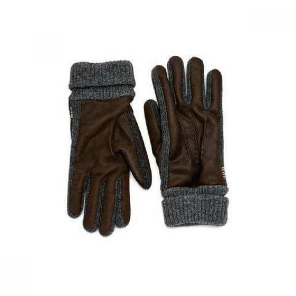 Daks Мужские перчатки из коричневой замши козьей кожи Dcgv1f172w2 Single option