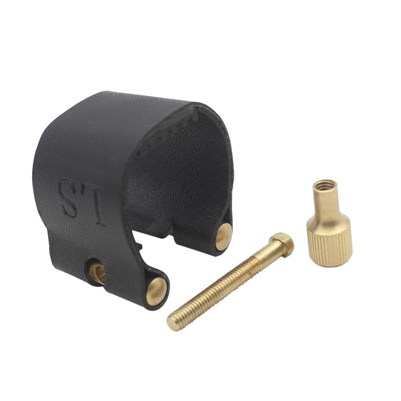 Professional Artificial Leather Sax Saxophone Clarinet Bakelite Mouthpiece Clamp\Clip Leather
