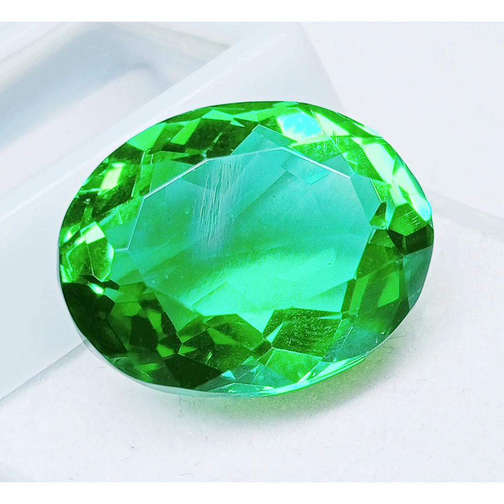 Natural Green Peridot Oval 18-19 Ct Certified Rare Loose Gemstone