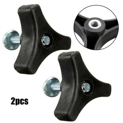 2pcs Handle Bar Wheel Knob Bolt For Honda Lawn Mower Garden Power Tools Replacement Triangle Handle Knob Nut Screw Bolt Parts