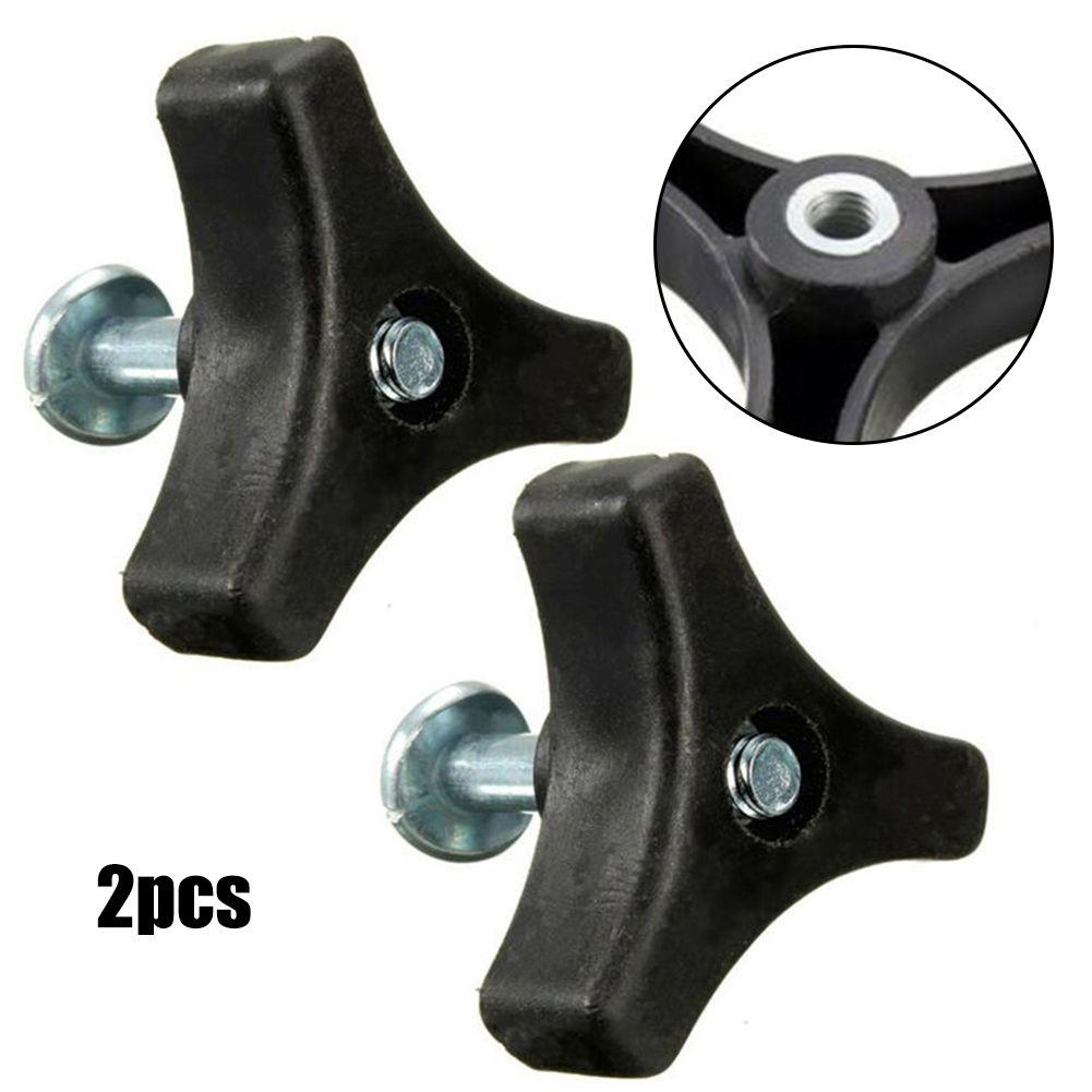 2pcs Handle Bar Wheel Knob Bolt For Honda Lawn Mower Garden Power Tools Replacement Triangle Handle Knob Nut Screw Bolt Parts