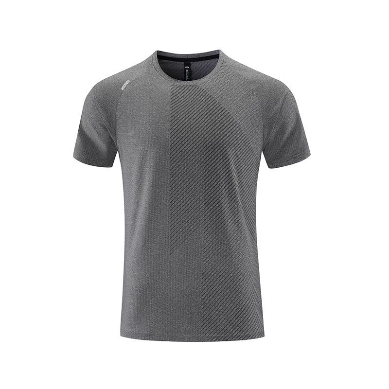 Men's Quick Dry Loose Fit Short Sleeve Sports T-shirt - Casual European American Fashion Fitness Top