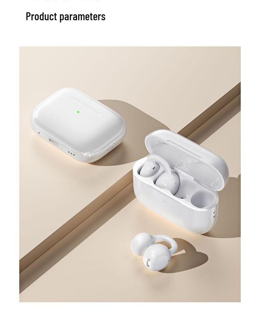 OWS In-Earless Wireless Bluetooth Sports Headset with Extended Battery Life and Comfort-Fit Ear Clips