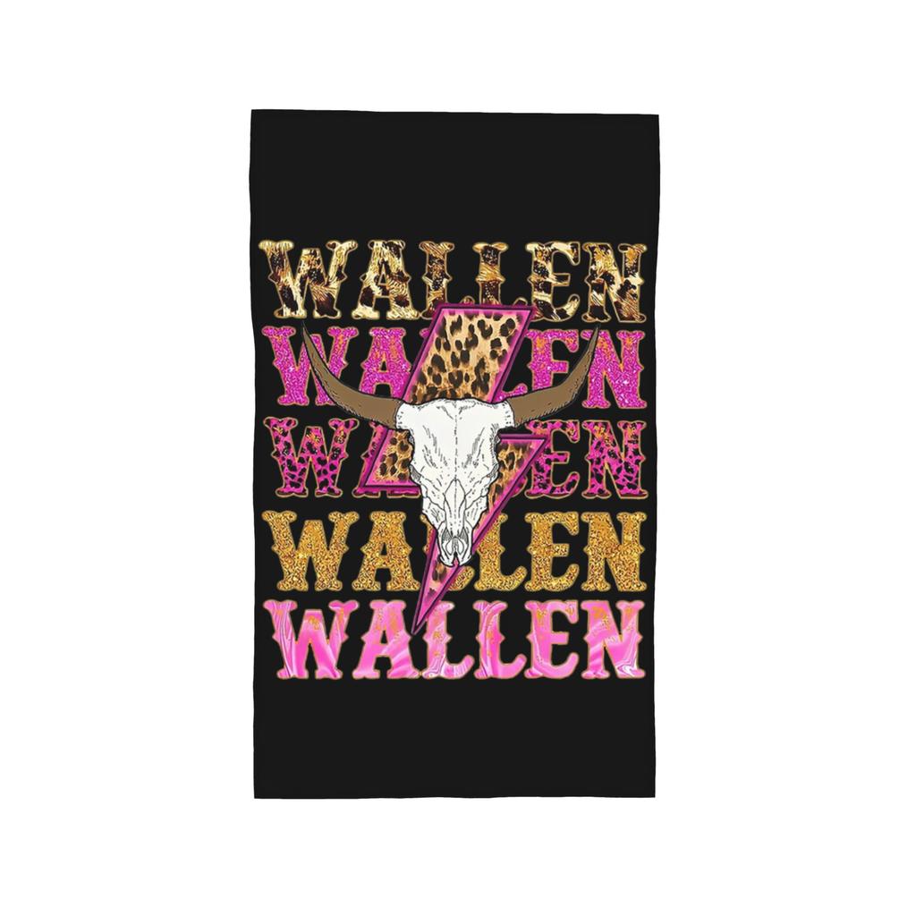 Morgan Wallen Bull Skull Soft Face Towel Quick Dry Pool Bath Cotton Towels Breathable