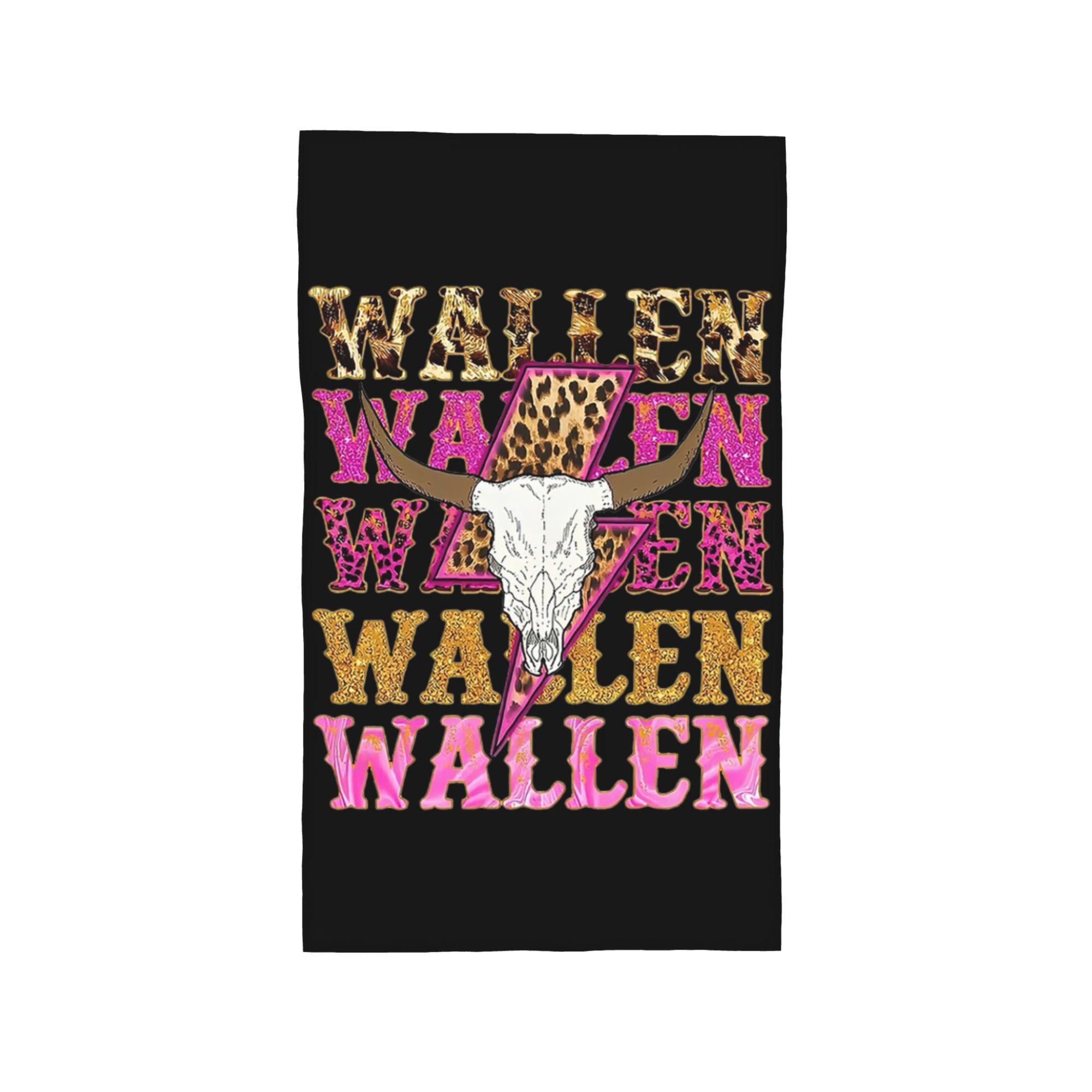 

Morgan Wallen Bull Skull Soft Face Towel Quick Dry Pool Bath Cotton Towels Breathable W30*H60(CM)