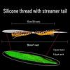 New Luminous Silicone Fishing Thread Skirt for Fly Tying and Lure Casting