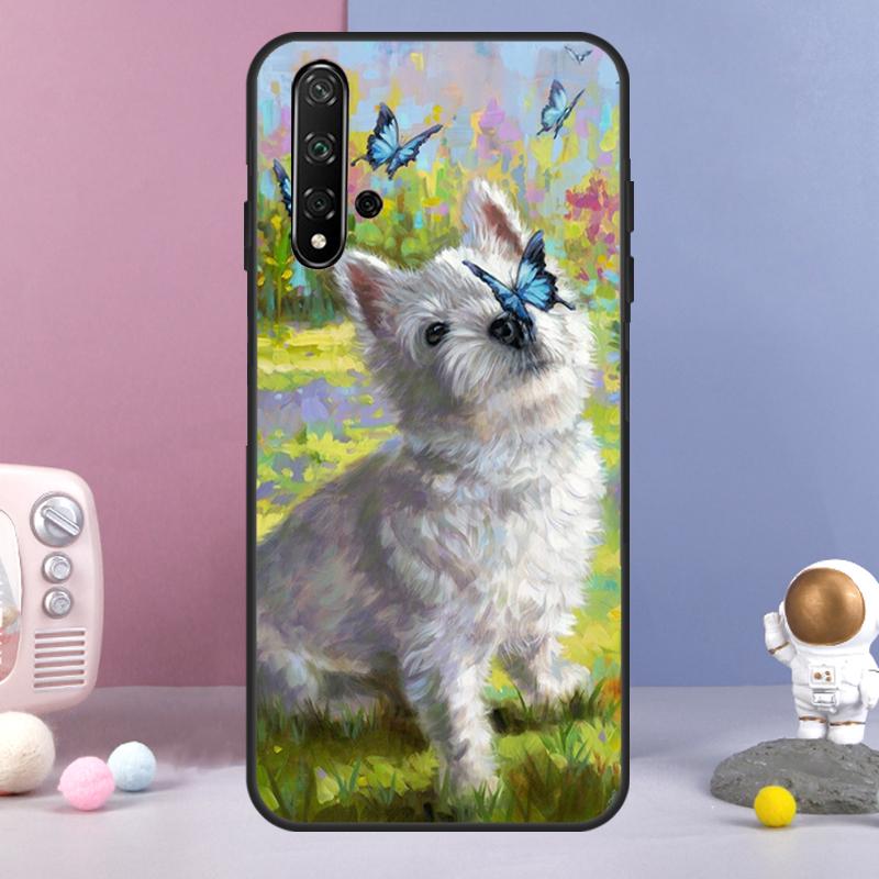 Westie Dog Cover For Huawei Nova Y61 Y91 Y60 Y70 Y90 9 10 SE 11 Pro 5T 11i 8i 3i P20 P40 P30 Lite Case