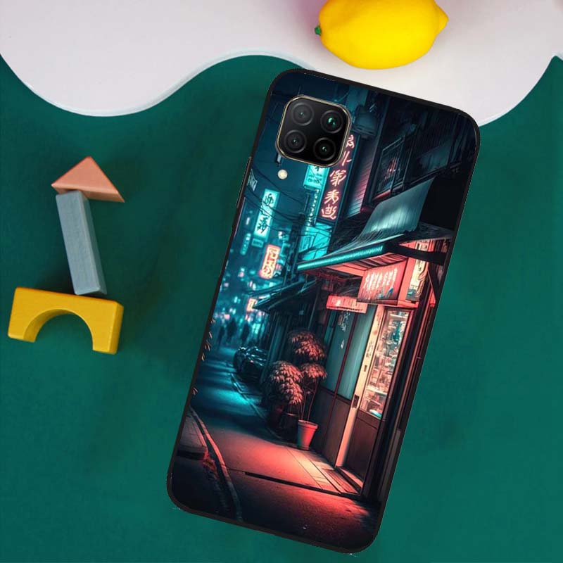 

Japanese Night City Aesthetic For Huawei Nova Y73 Y72 Y70 Y90 Y60 Y61 Y91 12s 12i 11i 8i 9 10 SE P40 Lite P30 P60 Pro Case Nova 11 Pro
