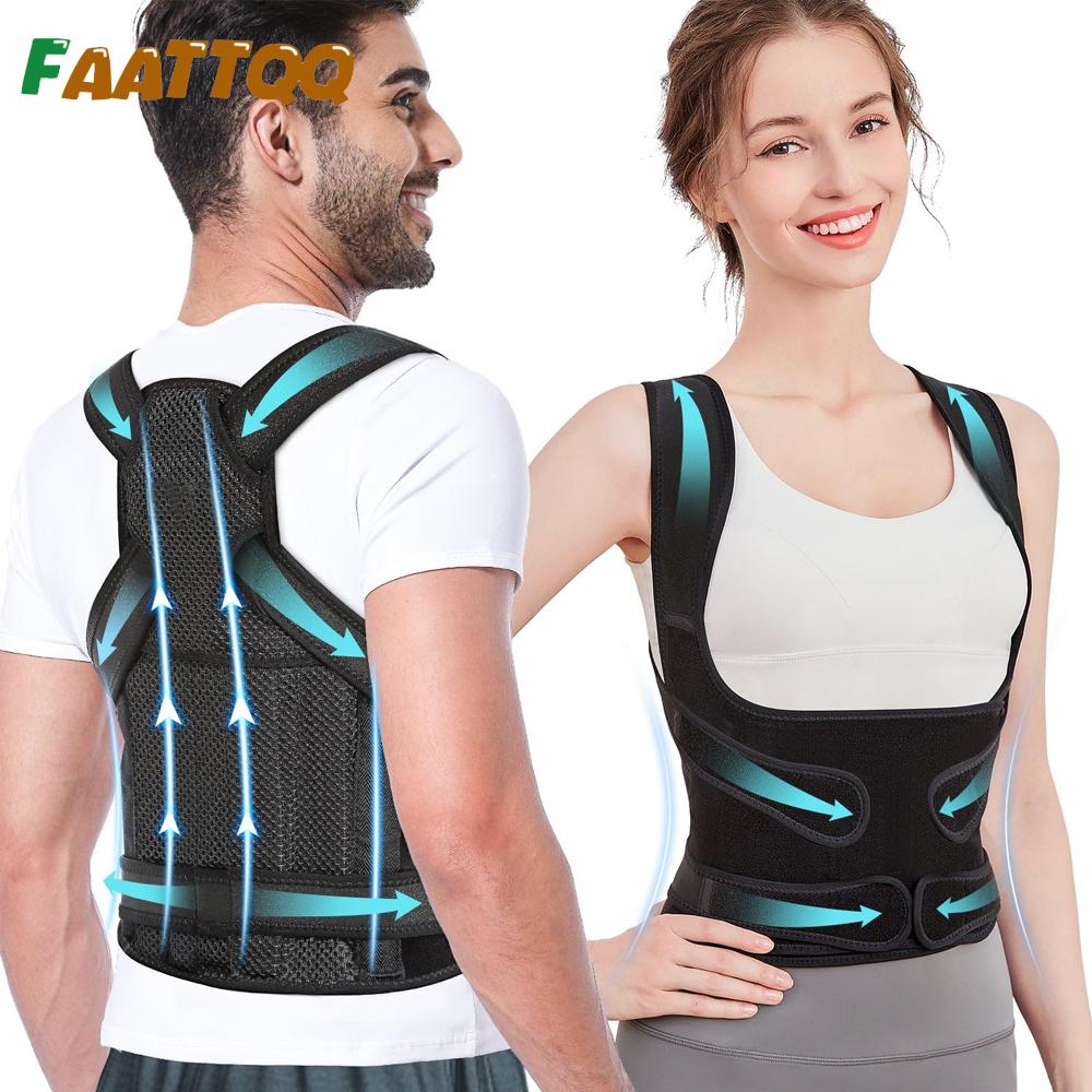 1Pcs Back Brace Posture Corrector For Men Women Full Back Support Upper Lower Neck Shoulder Spine Pain Relief