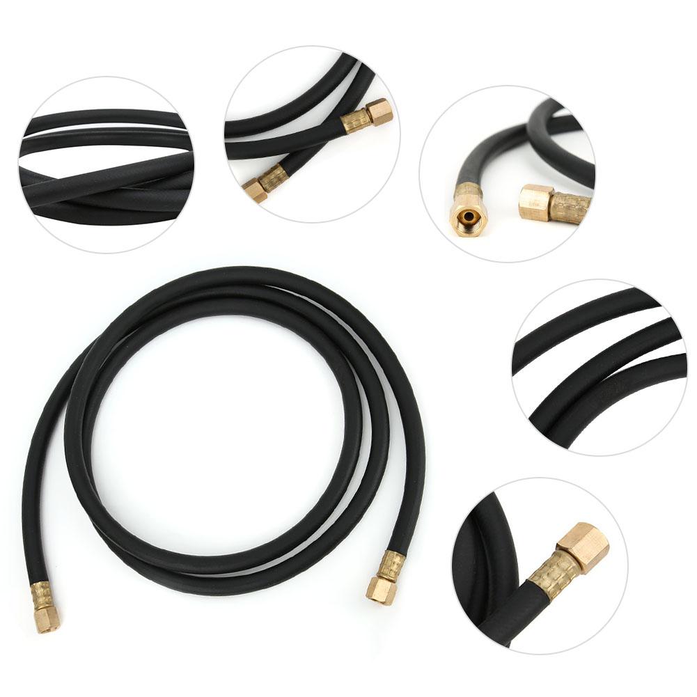 Inert Gas Hose Argon CO2 Nitrogen Compressed Air Hose Welding Union Nut 1/4 Inch2.0m