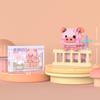 Micro-particle Pig Diary Cartoon Pig Doll Model Ornaments Children's Educational Toys Assembled Building Blocks