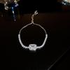 Gold-Plated Zircon Sun & Heart Bracelet: Stylish, Versatile, Elegant Light Luxury Jewelry for Women.