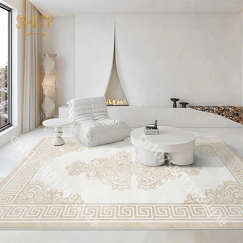 Tappeto Moderno Euporean Grande Dimensioni Soggiorno Lusso per Tavolo Area Lounge Tappeti Estetico Decorazione Casa Antiscivolo Tappetino Casual 40X60cm-16x24in
