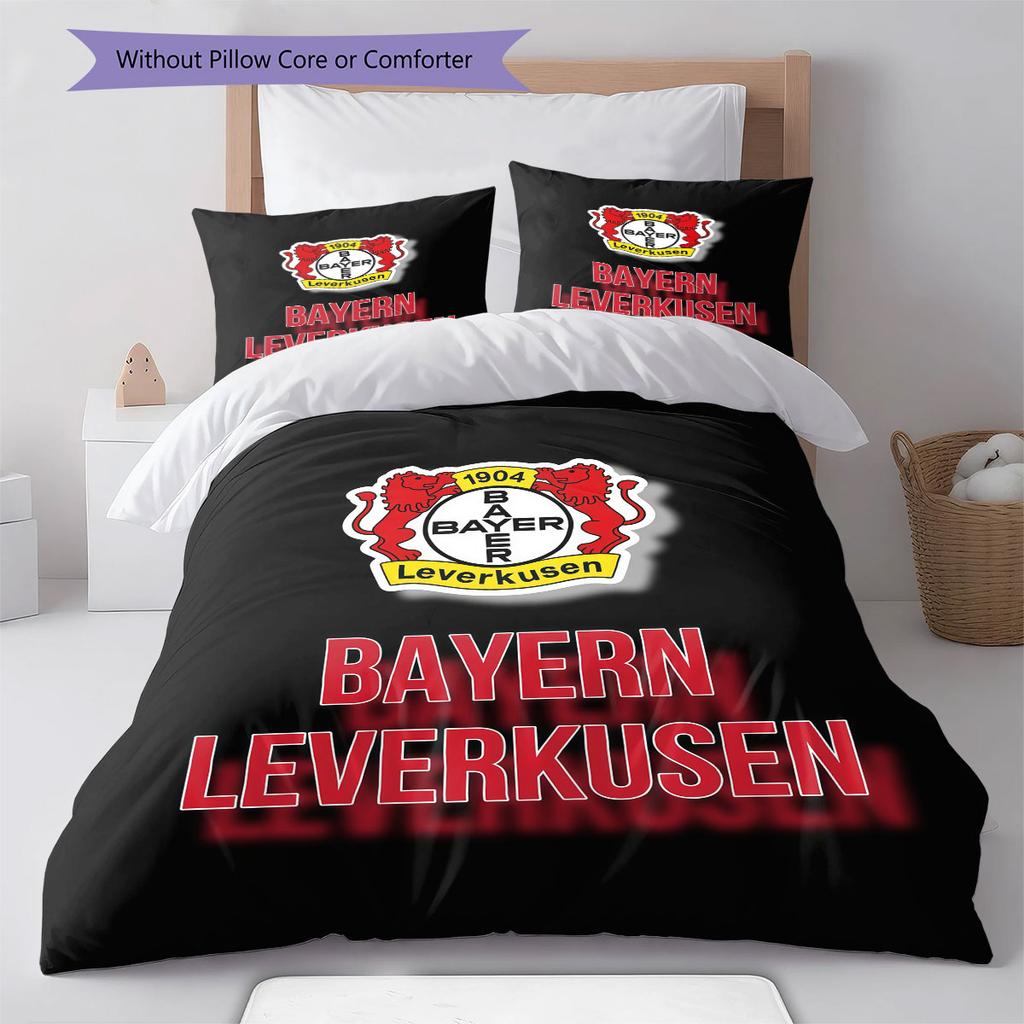 Leverkusen 04 Pattern Bedding Home Decoration Birthday Gift ( 1 Duvet Cover + 2 Pillowcase, Without Core),fan Merchandise.