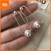 925 Sterling Silver Vintage Earrings For Women Trendy Simple Sparkling Clip Earring Jewelry Prevent Allergy Party Accessories