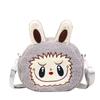 Personality Cartoon Sweet Kawaii Crossbody Bag Patchwork Fur Cute Fashion Handbags Women Funny Y2k Aesthetic Ins Shoulder Bags