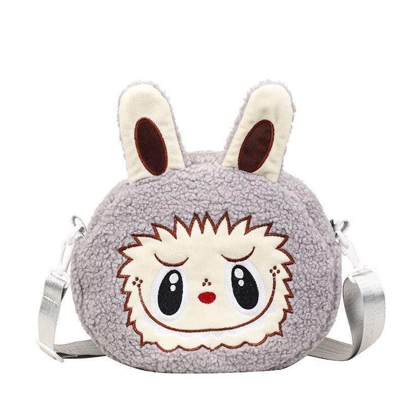 Personality Cartoon Sweet Kawaii Crossbody Bag Patchwork Fur Cute Fashion Handbags Women Funny Y2k Aesthetic Ins Shoulder Bags