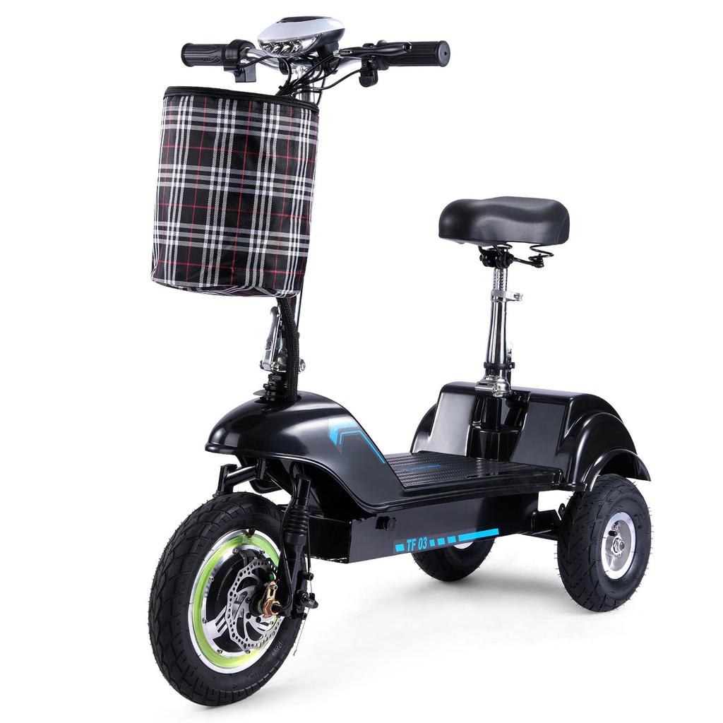 Three-wheeled Electric Scooter Twofish TF03 500W Motor 48V15Ah Battery 30km/h Max Speed 30km Max Range