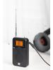 Radio stereo tascabile FM/AM con orologio W-206: Design quadrato portatile ed elegante