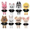 Conjunto de Bonecos de Pelúcia Skzoo Stray Kids para Crianças com 8 Peças Colecionável Brinquedo de Pelúcia Kawaii Presente