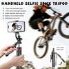 135cm Long Portable Collapsible Tripod Handheld Selfie Stick 360° Rotating Gimbal Anti-Shake Phone Holder For Live Streaming