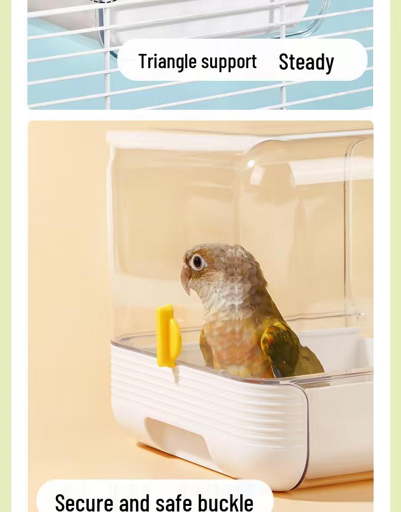 Parrot Bath Box: Shower Device for Cockatiels, Budgerigars, and Small Birds