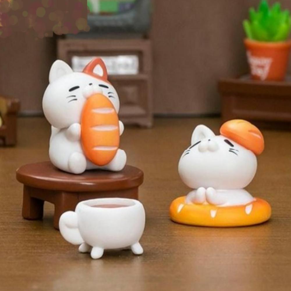 Miniature Bakery Cat Decoration Set of 7 All