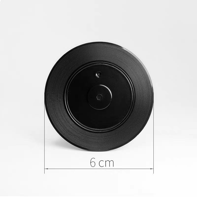 Black Vinyl Record Coaster Keychain with NFC - 5cm Acrylic and Custom-Made for Star Concert