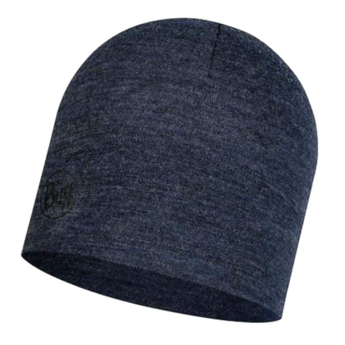 Buff Merino Midweight Mütze, Unisex-Mütze in Marineblau One size
