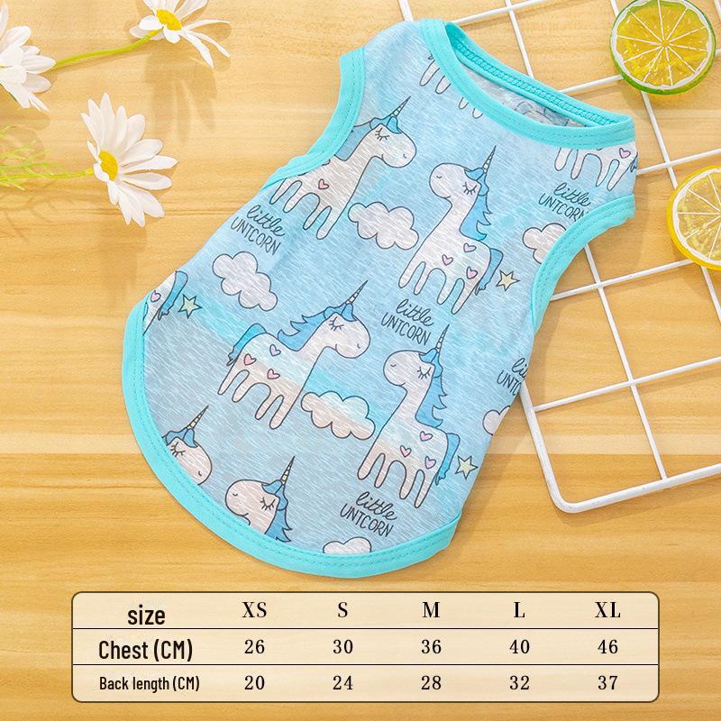 

Летний жилет для питомцев: Легкая солнцезащитная рубашка для маленьких собак и кошек, идеально подходит для весны и лета. M