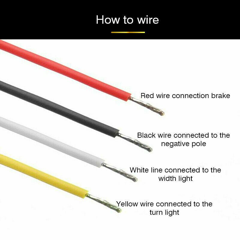 1X 100-Led Flowing Reverse Brake Turn Signal Rear Tail Light Car Truck Trailer