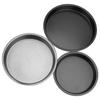 Carbon Steel Pans Pizza Bakeware Dish DIY Baking Tool Kitchen Baking