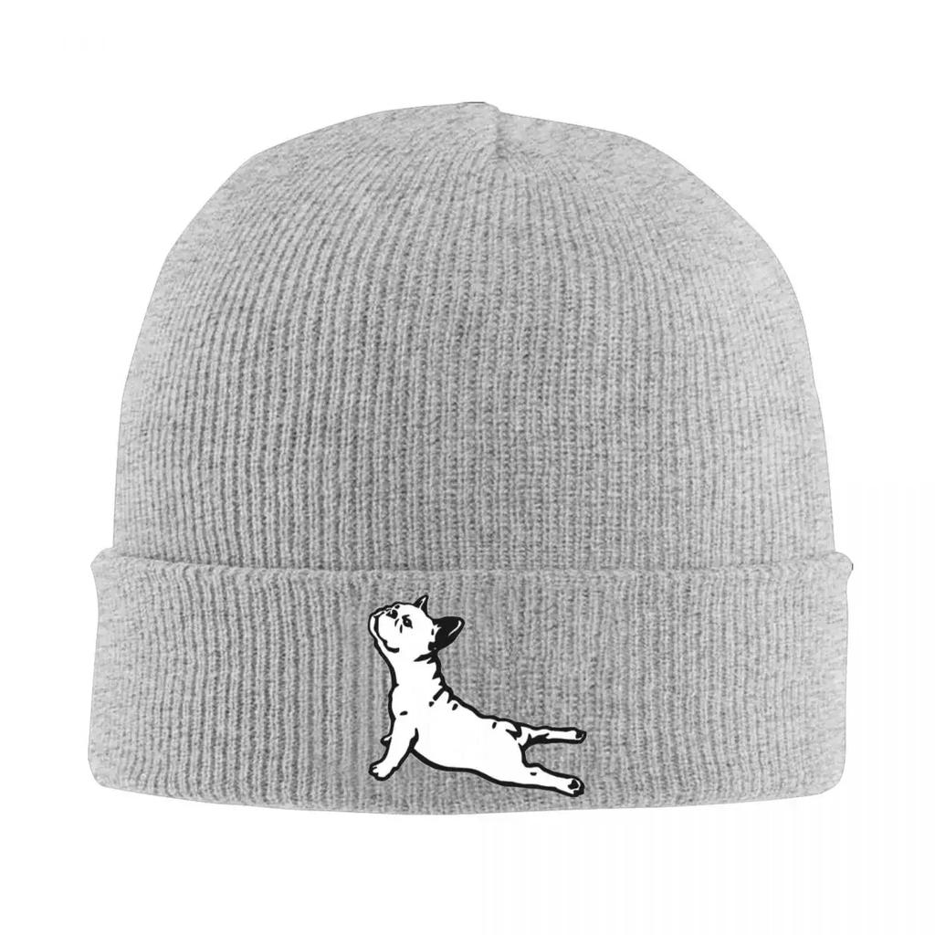 Classy Mood French Bulldog Yoga Pose Knit Hat Beanie Winter Hats Warm Street Cap for Men Women
