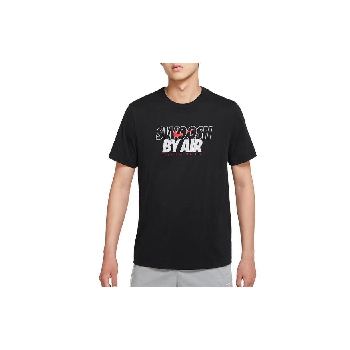 AS Men s Nike Sportswear Tee SWOOSH BY Air GX Black DJ1422-010 S