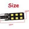 10PCS LED Lights,T10 W5W CANBUS T10 LED 12SMD 2835 Led Error Free 12V Car Light Source Wedge Led Rear Lamp Parking Light Replacement Bulbs