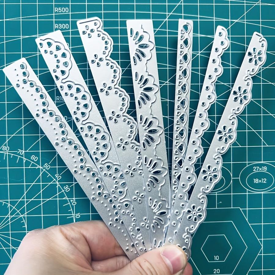 7pcs/lot Lace Layers Border Metal Cutting Dies Stencil for DIY Scrapbooking Photo Album Embossing Paper Cards Crafts Diecutss