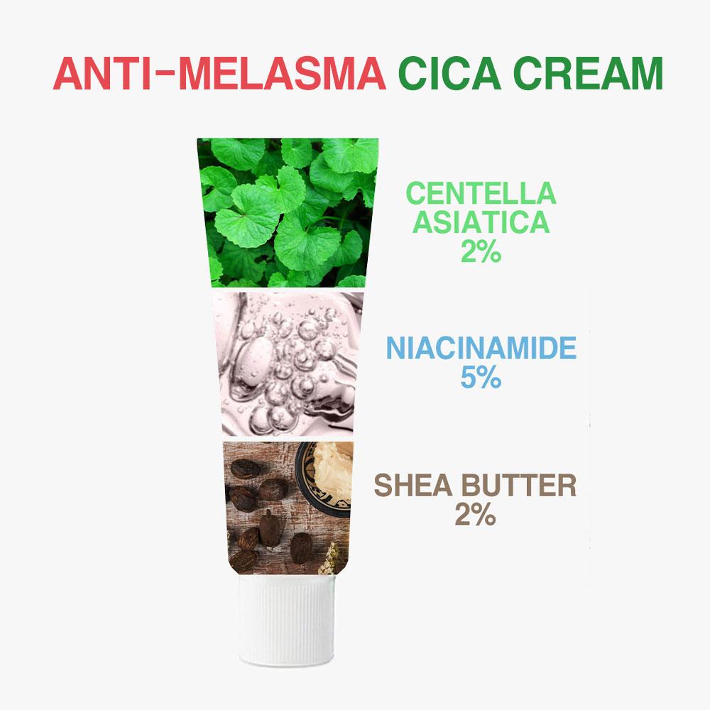 CARENEL CICA Cream Anti-Melasma Niacinamide Centella Asiatica Brightening Toneup Soothing Moisture Barrier Cream