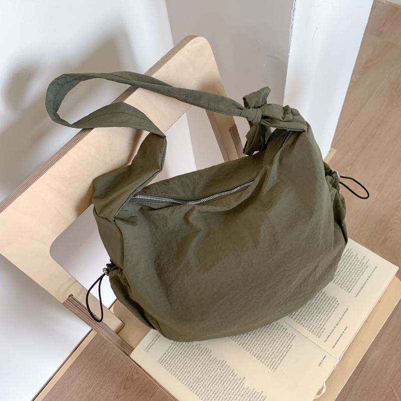 Women's Large Capacity Shoulder Bag Solid Color Crossbody Bag
