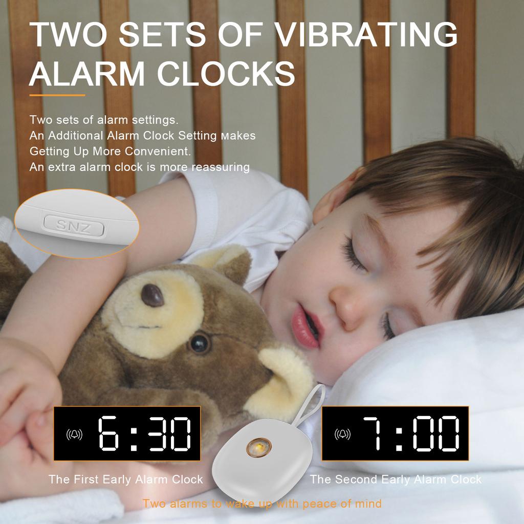 Alarm Clock Silent Vibration Alarm Clocks Student Wake Up Strong Wake Artifact Creative Mute LED Digital Clock for Heavy Sleeper