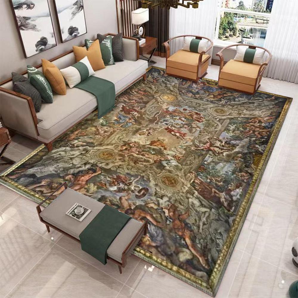 Jesus Believers Religion Art Carpet Living Room Sofa Study Bedroom Entrance Door Mat Anti Slip Washable Home Decoration Carpet