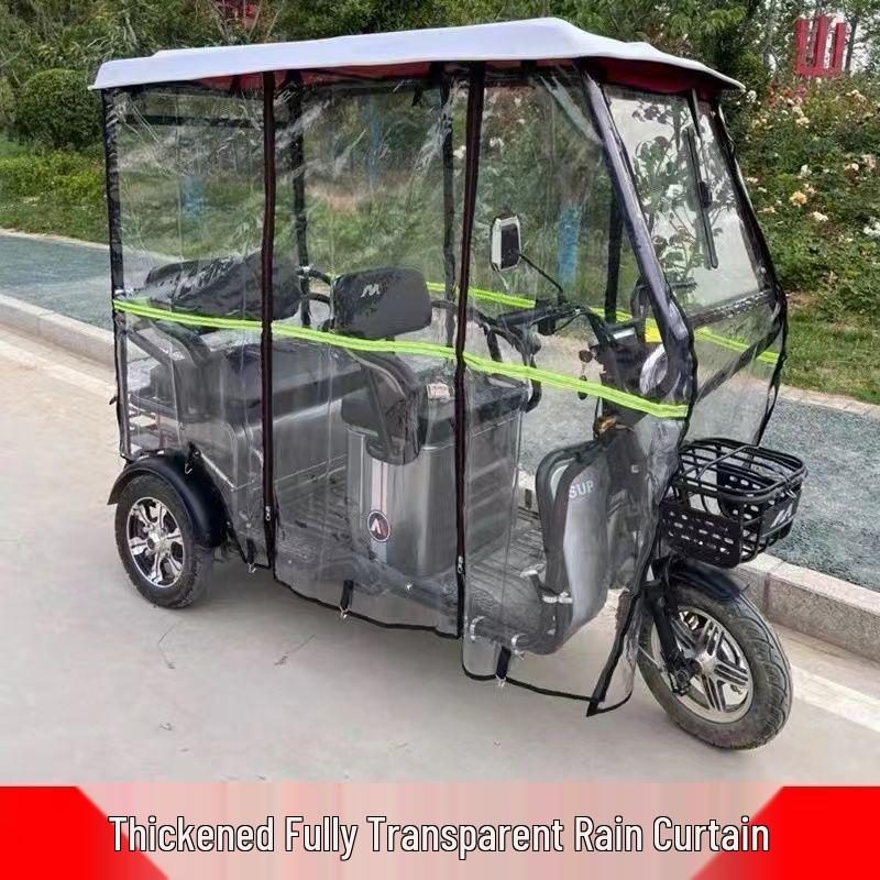 Electric Tricycle Rain Canopy and Sunshade for Elderly Vehicle