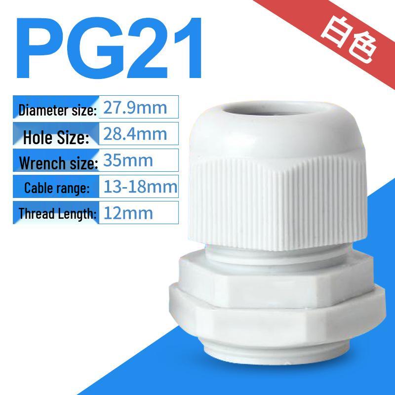 Nylon Waterproof Cable Connector - PG7/9/11/M12/M16 Sealing Gland