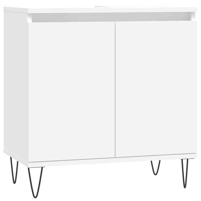 VidaXL Armoire de salle de bain blanc 58x33x60 cm bois d'ingénierie 831580