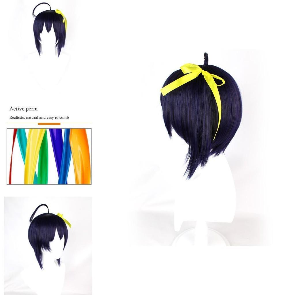 Love Chunibyo Other Delusions Takanashi Rikka 30cm Purple Cosplay Wig