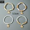 Accessories Bohemian Multi-layer Beaded Bracelet, Beach Wind Starfish Pendant Colorful Bracelet Set