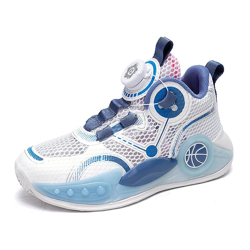 Children's basketball shoes 2025 summer mesh breathable boys' sneakers medium and older children's wear-resistant shock-absorbing running shoes