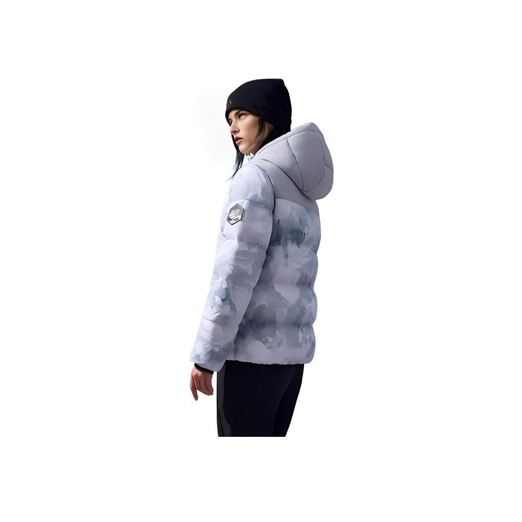Anta Comfortable Casual Simple Hooded Down Jacket Women Outerwear Snow-White Printed 162447904-1