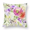 Spring Watercolor Floral Pillowcase Pink Rose Decorative  Sofa Living Room Bed  Home