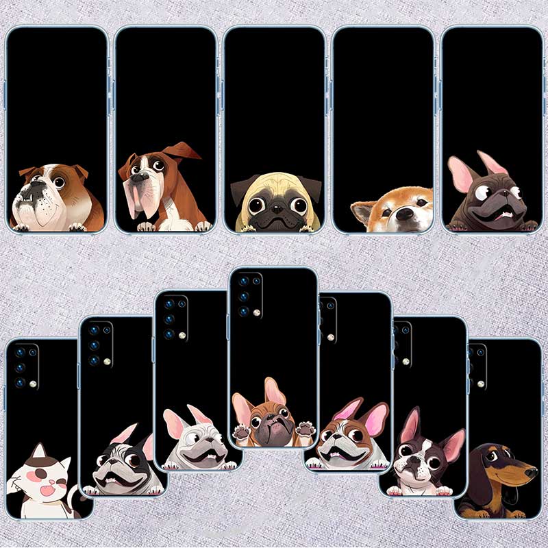 UP24 Cute Pug Dog Bull corgi Case for LG K22 K30 K40 K40S K41 K42 K50 K50S K51 K51S K52 K61 K62 K71 K92 Q60 Q61 V40 V50 V60